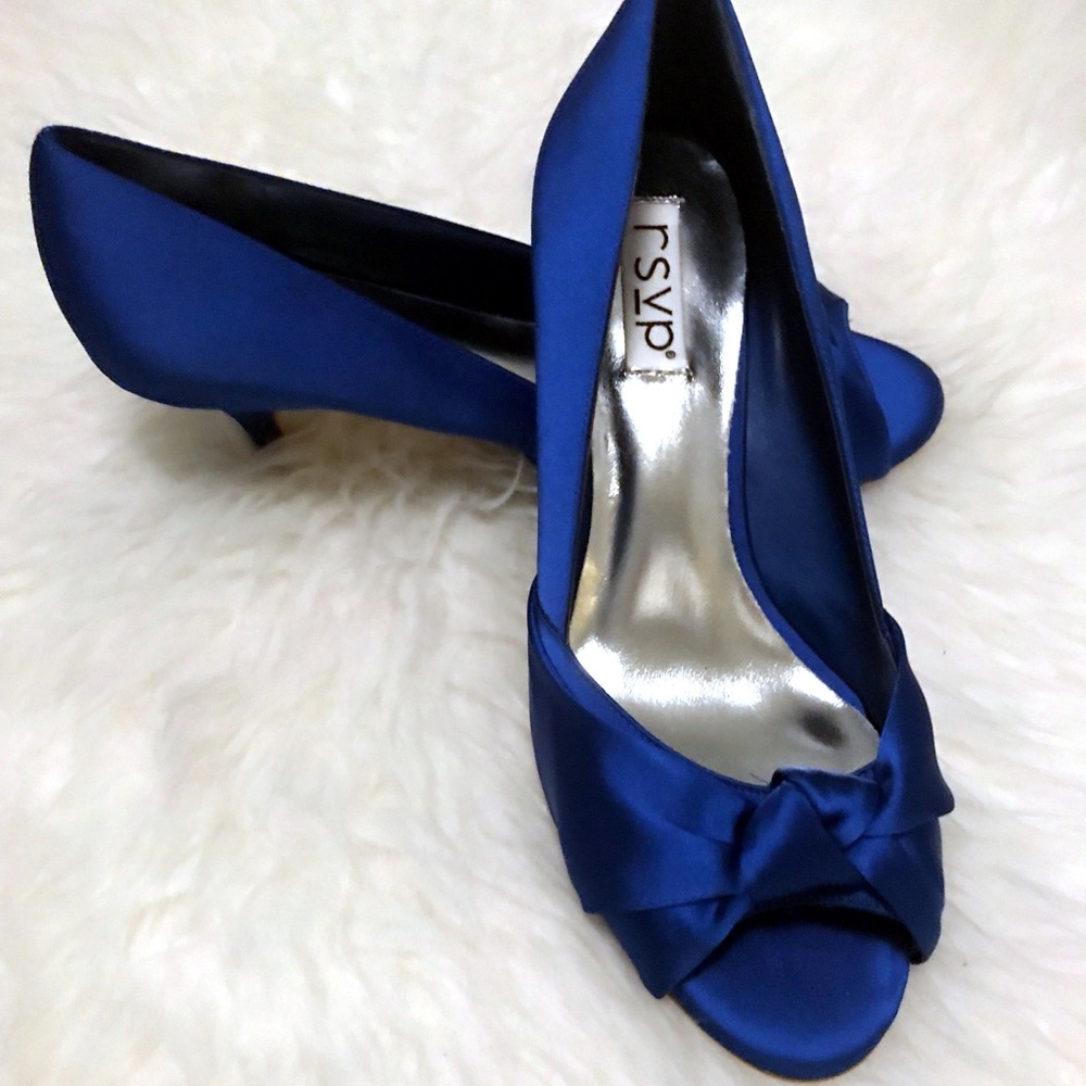 NWT! RSVP blue heels wedding bridesmaid formal NYE
